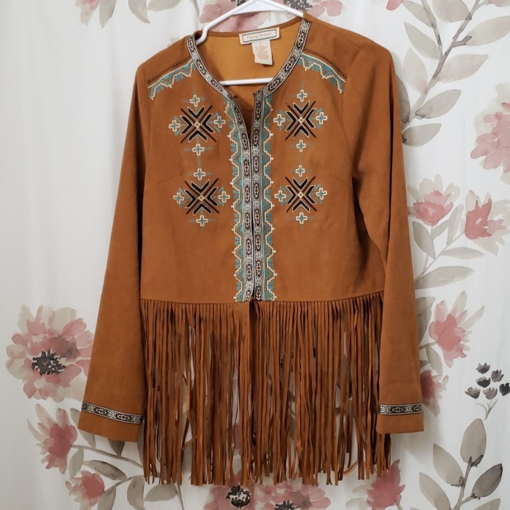 Flying Tomato Fringe Cardigan
